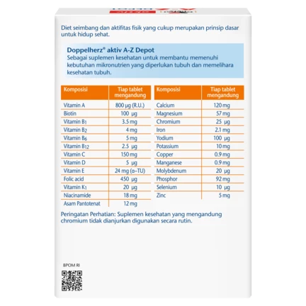 Doppelherz aktiv A-Z DEPOT Tampak belakang